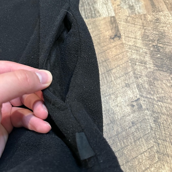 Vintage Y2K Old Navy Black Fleece Quarter Zip Fleece Top - Picture 6 of 6